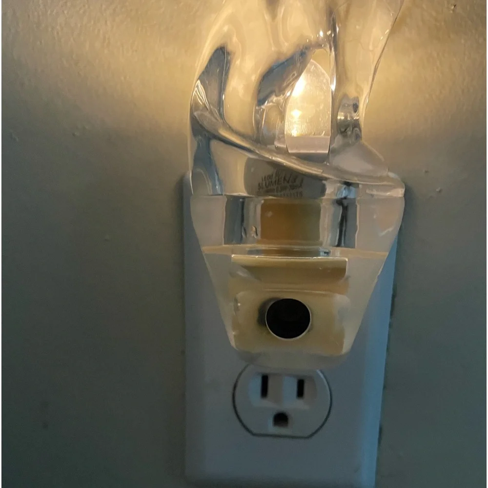 Vintage Clear Acrylic Cat Night Light
